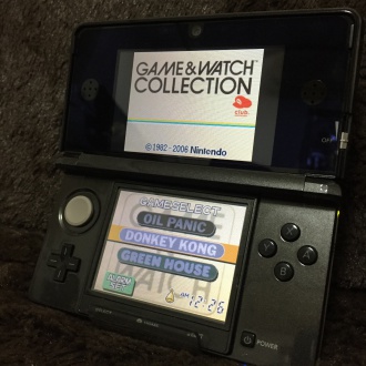 「GAME&WATCH COLLECTION」タイトル画面